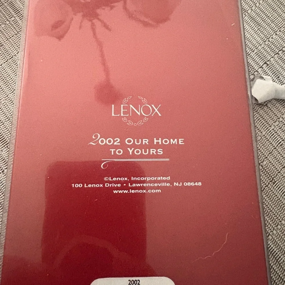 LENOX 2002 FROM OUR HOME TO YOURS SILVERPLATED ORNAMENT IN BOX